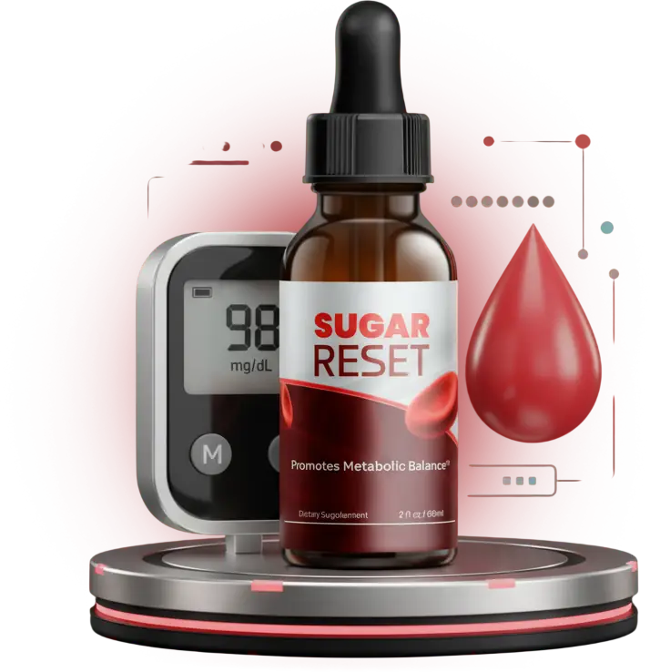 Sugar Reset liquid dropper supplement bottle